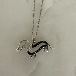 Diamond Dachshund Necklace